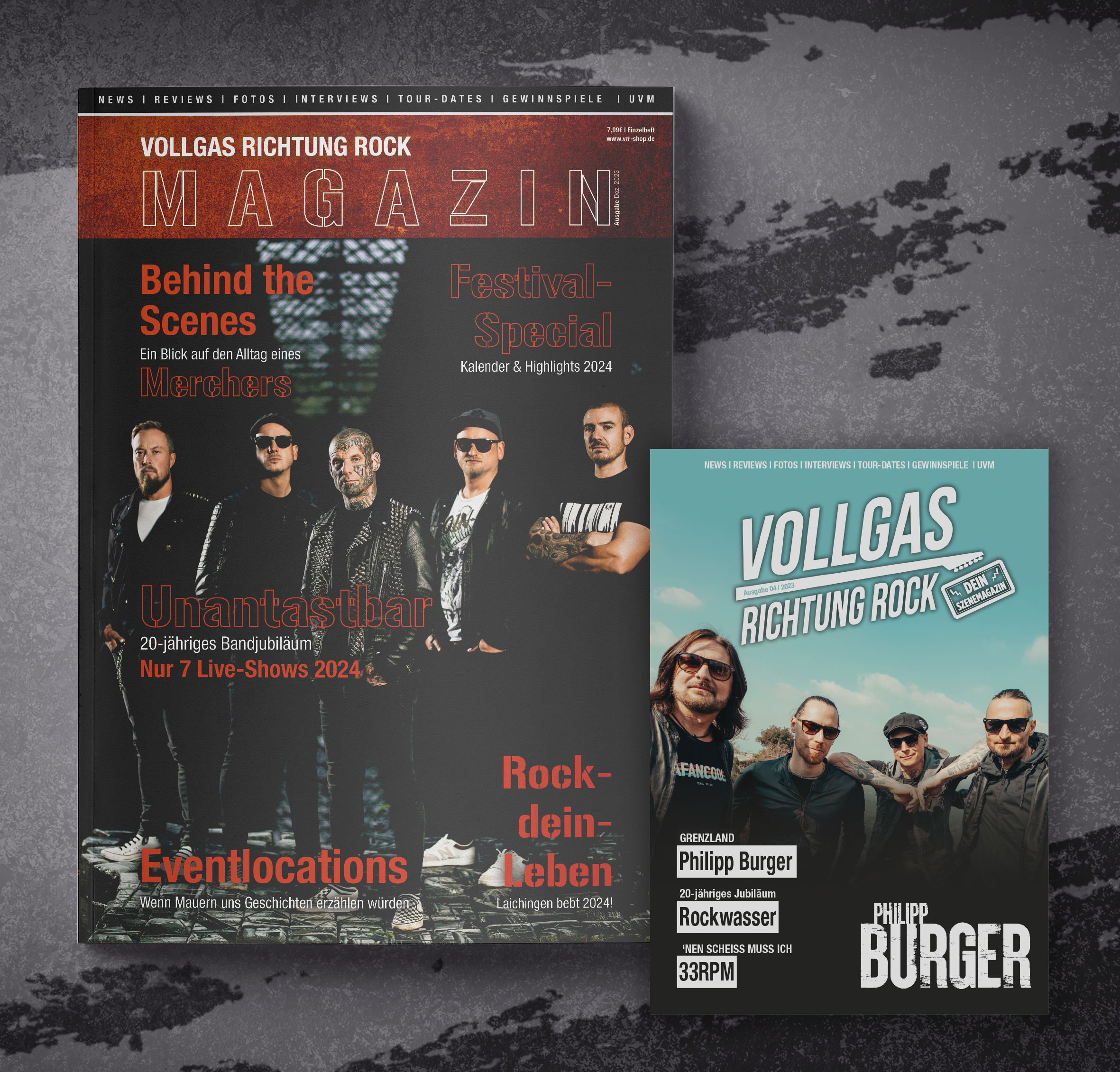 VOLLGAS RICHTUNG ROCK - MAGAZIN AUSGABE 04/2023 A4 + A5