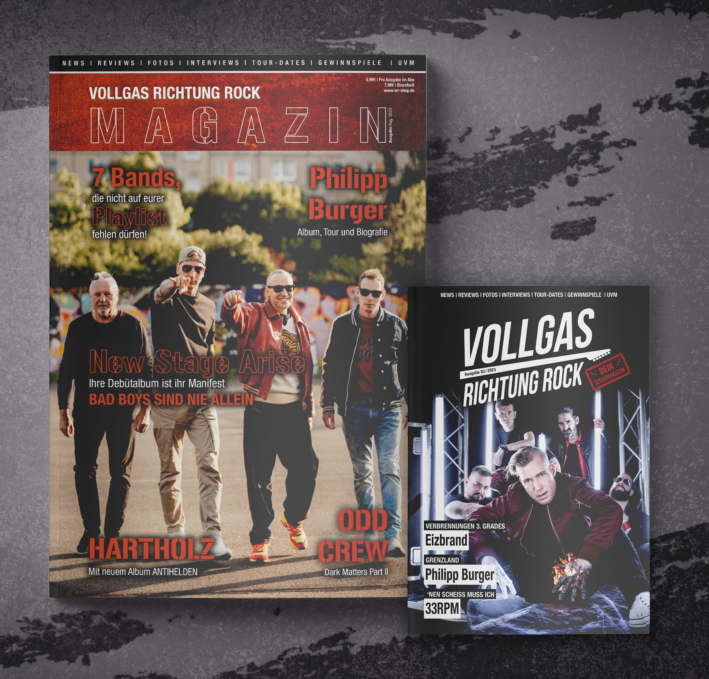 VOLLGAS RICHTUNG ROCK - MAGAZIN AUSGABE 03/2023 A4 + A5