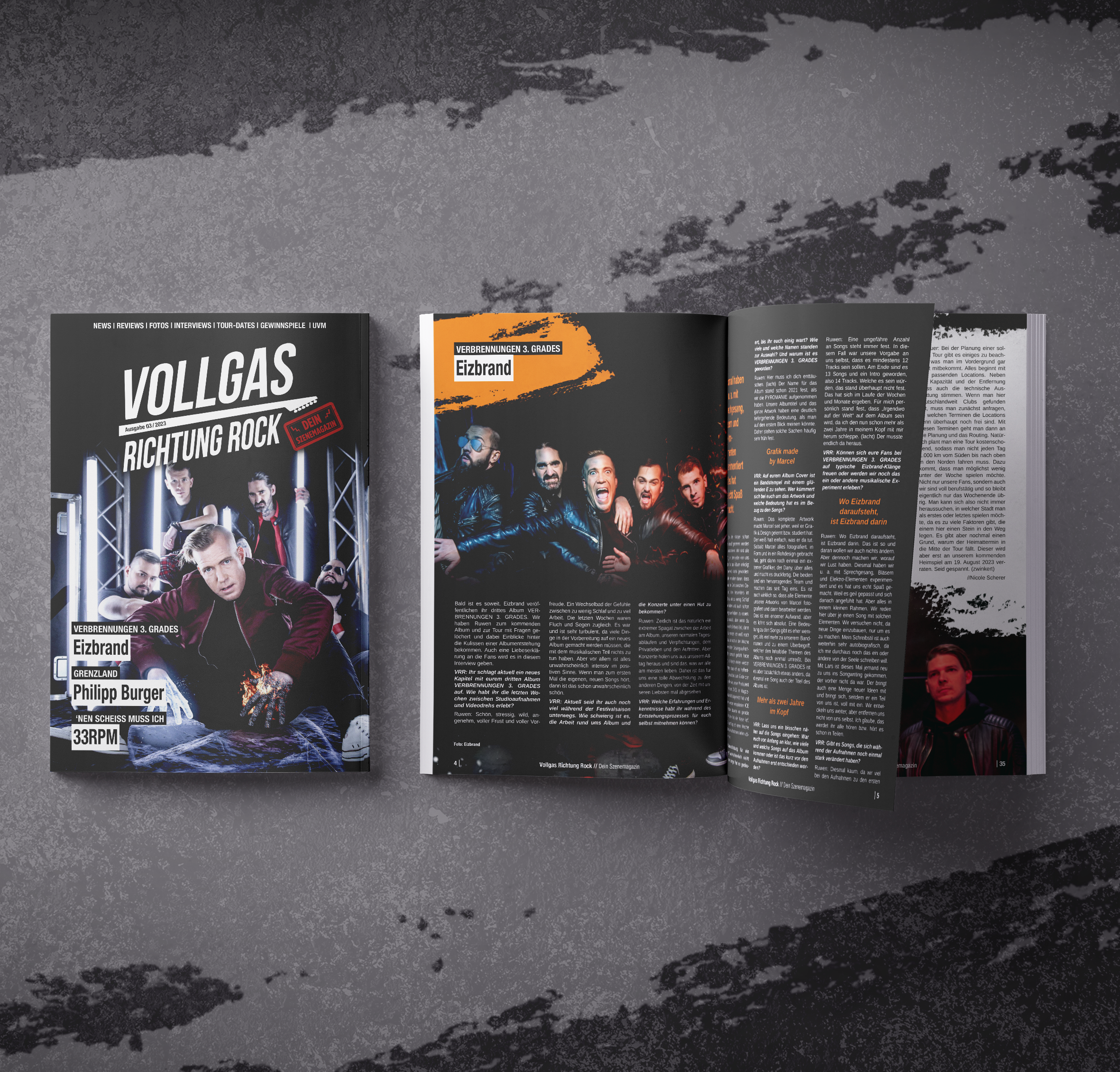 VOLLGAS RICHTUNG ROCK - MAGAZIN AUSGABE 03/2023 A4 + A5